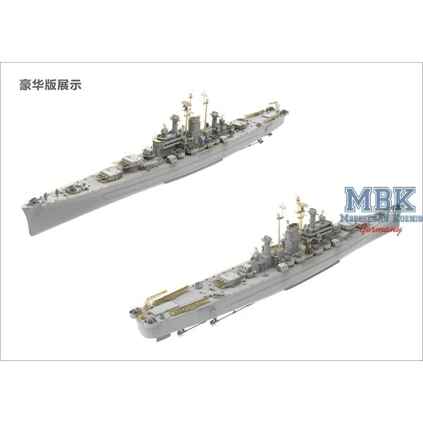 Very Fire U.S. Navy Heavy Cruiser CA-134 USS DES MOINES 1/700