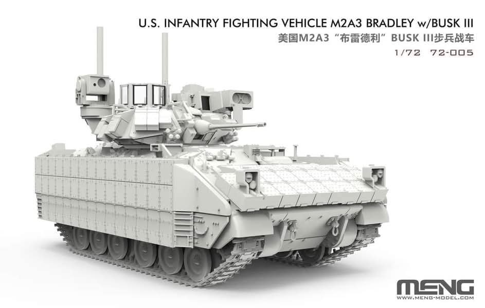 MENG U.S. Infantry Fighting Vehicle M2A3 Bradley w/BUSK III 1/72