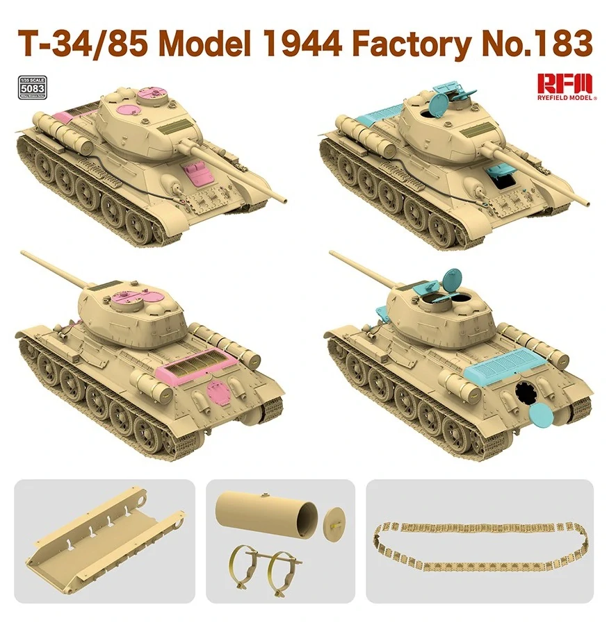 RFM T-34/85 Model 1944 Factory No.183 1/35