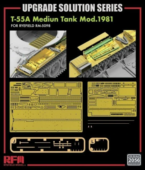 RFM Upgrade Solution Series For RFM-5098 T-55A Medium Tank Mod. 1981 (Type2) 1/35