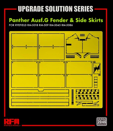 RFM Panther Ausf.G Fender & Side Skirts for 5018,5019,5045 1/35
