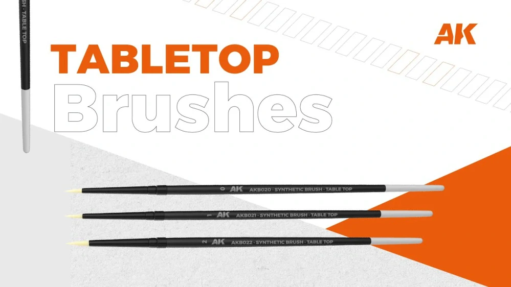 AK Tabletop synthetic brushes set / Sada Profi štětců 3v1