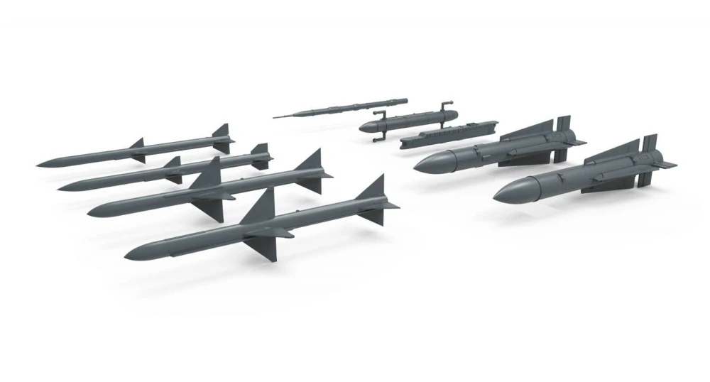 MENG U.S. Long/Medium-Range Air-to-Air Missiles / Zbraňový set 1/48