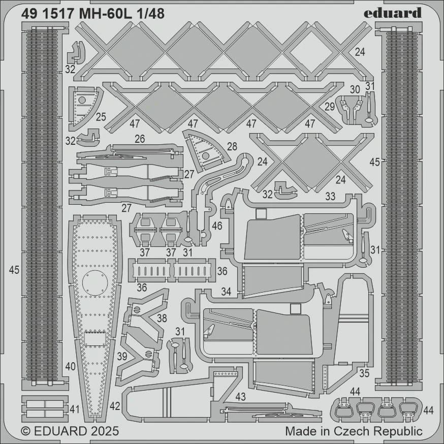 Eduard MH-60L (ICM) - detail set 1/48