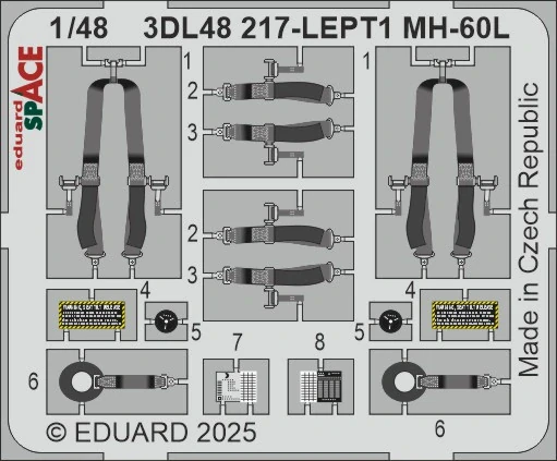 Eduard MH-60L SPACE (ICM) - detail set 1/48