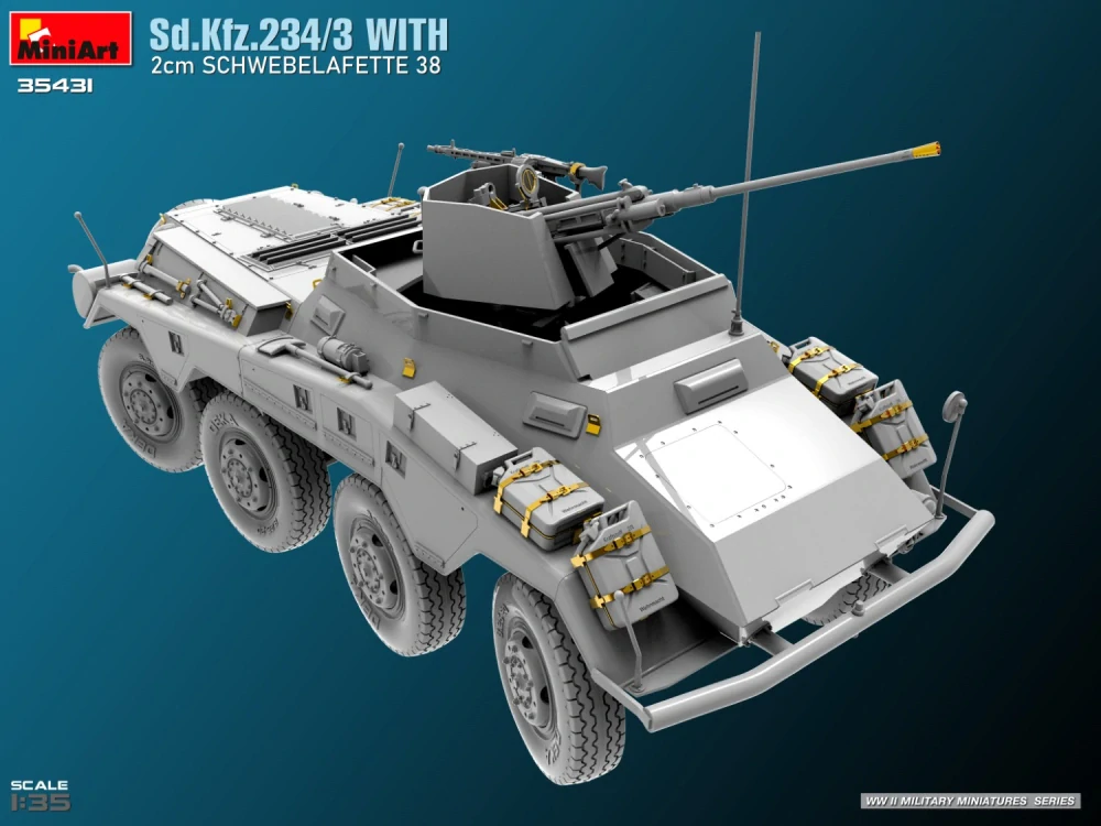 MiniArt Sd.Kfz. 234/3 with 2cm Schwebelafette 38 1/35
