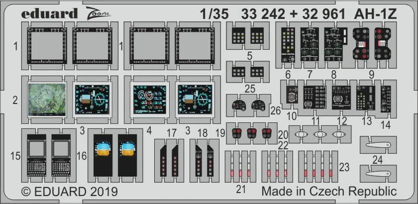 Eduard AH-1Z Big Ed set (Academy) - detail set 1/35