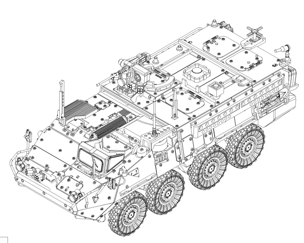 Trumpeter M1130 Stryker Command Vehicle 1/72