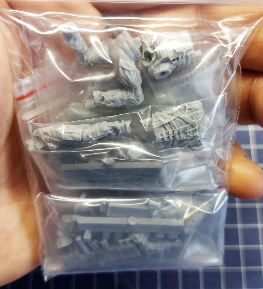 MH-60 Crew - Resin figures + Machine gun (7x figurka + 2x kulomet) 1/35 