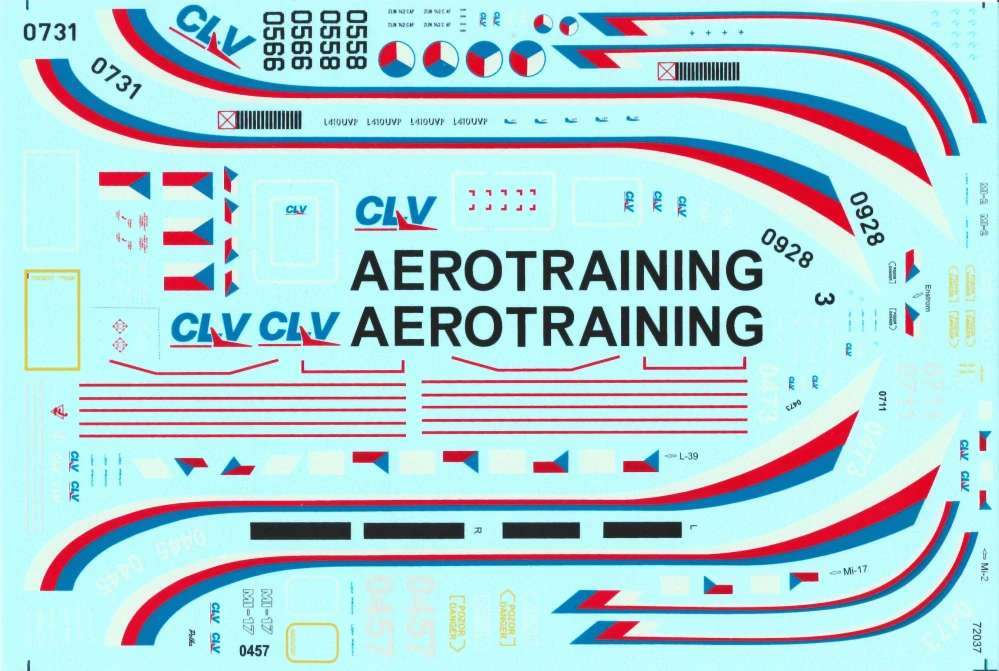 DP Casper CLV "Žluté Čumáky" - decal set (ČR) 1/72