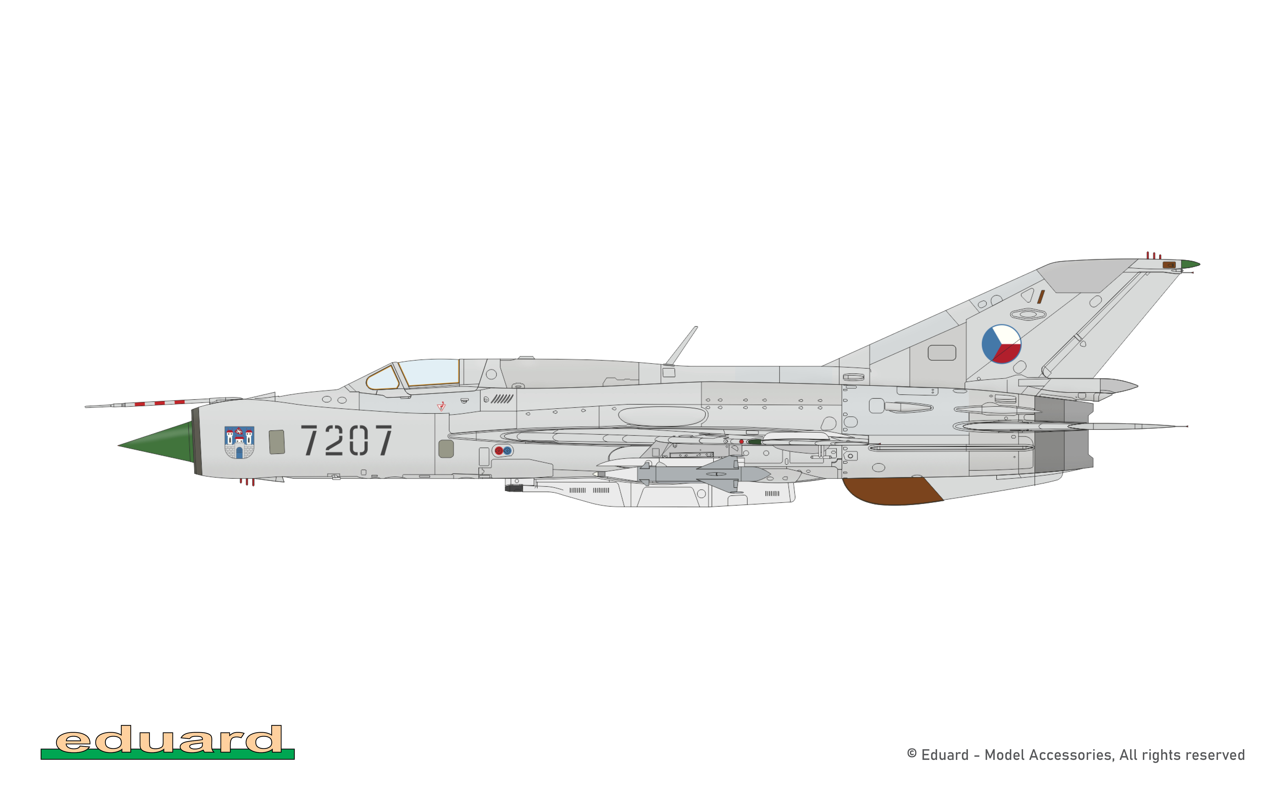Eduard MiG-21PFM Weekend (ČR) 1/48
