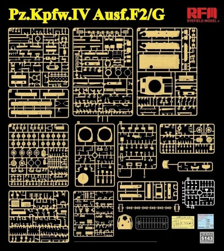 RFM Pz.Kpfw.IV Ausf.F2/G w/workable tracks 1/35