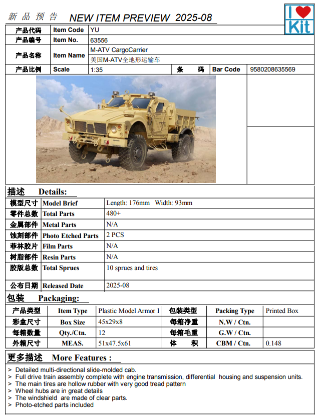 I Love Kit M-ATV Cargo Carrier 1/35
