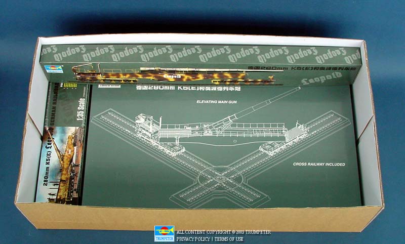 Trumpeter 280mm K5(E) Leopold German Railroad Gun 1/35