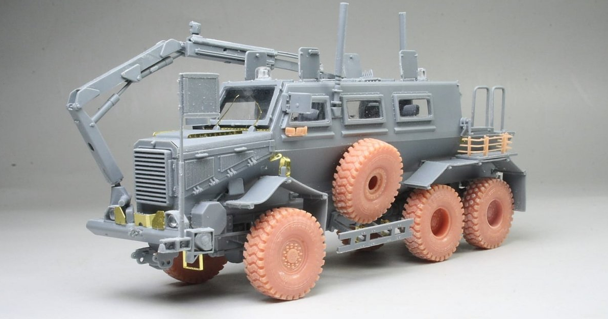 Vespid Models BUFFALO A1 MPCV Mine Protected Clearance vehicle 3D printed parts 1/72