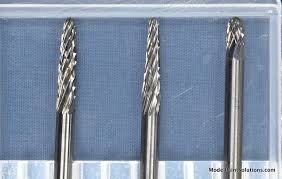 DSPIAE GH-002 Tungsten Steel Grinding Head Set / Set wolframových frézek 3v1 (dřík 3mm)