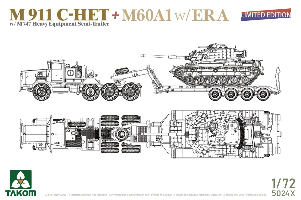 Takom M911 C-HET + M60A1 w/ ERA - Limited Edition! 1/72