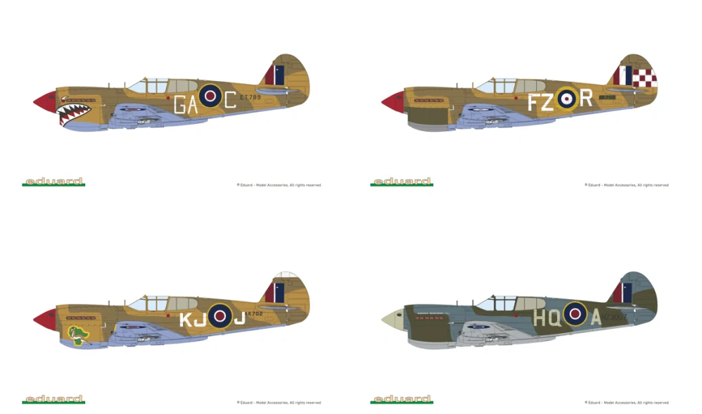 Eduard KITTYHAWK DUAL COMBO (P-40E + P-40N) Limited 1/48