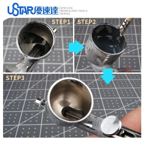 Ustar Airbrush Paint Cup Cleaning Brush / Štětec pro čištění airbrush pistole - střední