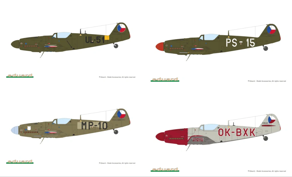 Eduard Avia S-199 bubble canopy Hybrid Edition (ČR) 1/48