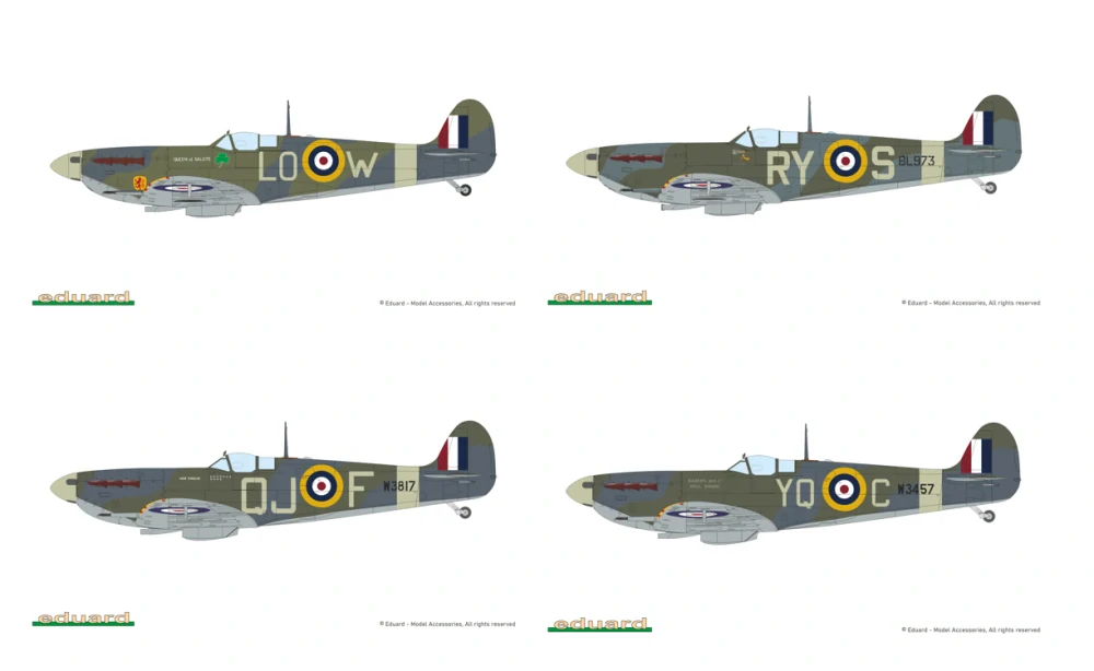 Eduard SPITFIRE STORY: The Sweeps DUAL COMBO 2v1 Limited 1/72