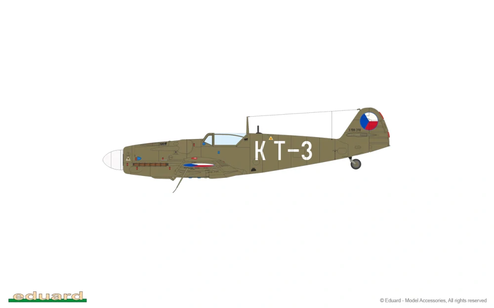 Eduard Avia S-199 ERLA překryt kokpitu Weekend (ČR) 1/72