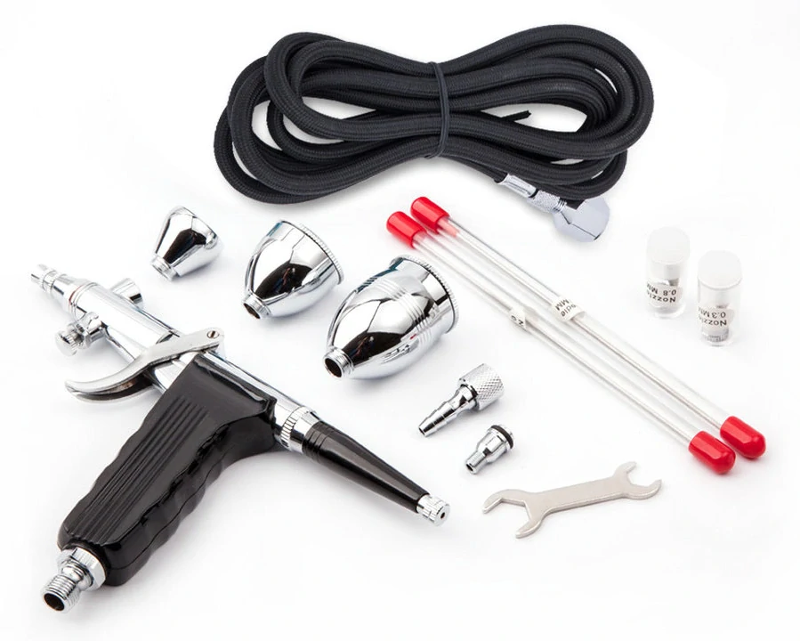 Fengda BD-116C Double Action Airbrush 3v1 0,3mm + 0,5mm + 0,8 mm (Trigger type)