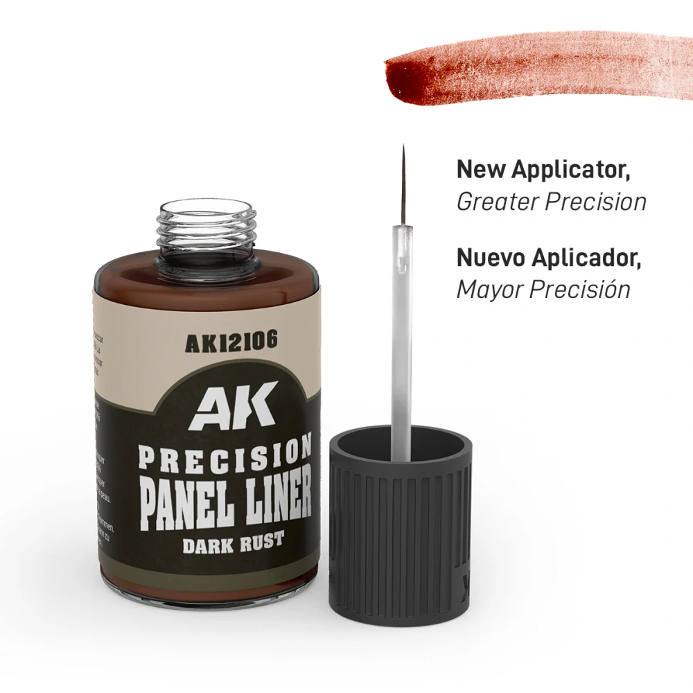 AK Precision Paneliner Dark Rust - 30ml / Tmavá rez