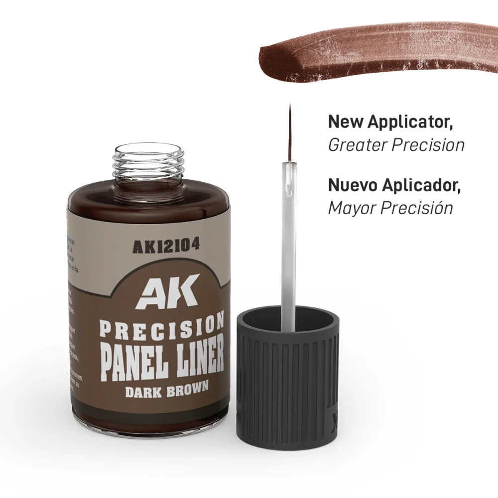 AK Precision Paneliner Dark Brown - 30ml / Tmavě hnědá
