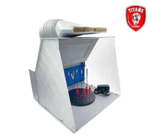 Titans Stříkací filtrační box pro Airbrush - 5,1m3/min + LED + Ext. hadice