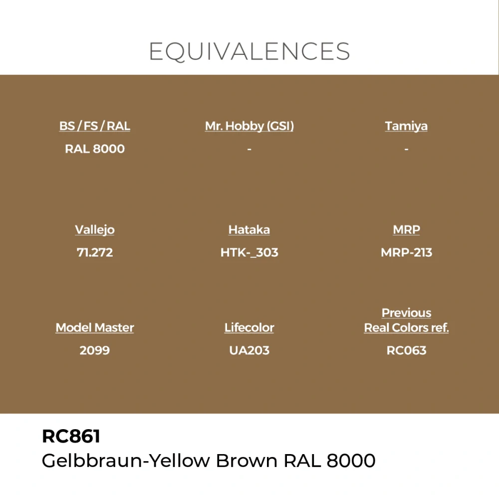 AK RC Gelbbraun-Yellow Brown RAL 8000 / Žluto hnědá