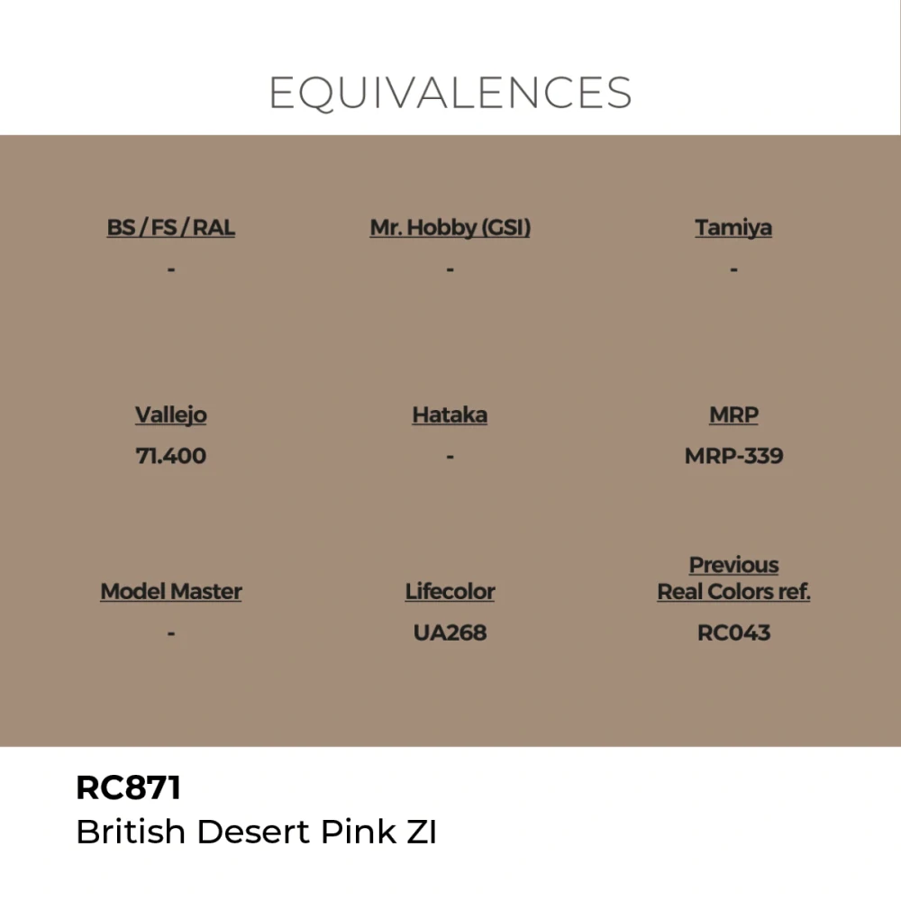 AK RC British Desert Pink ZI / Pouštní růžová (britská)