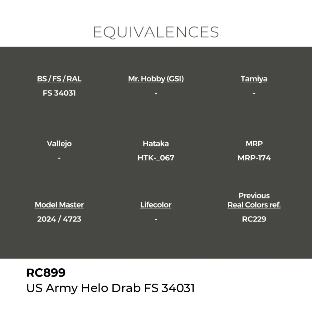 AK RC US Army Helo Drab FS 34031 / Vrtulníková tmavě zelená