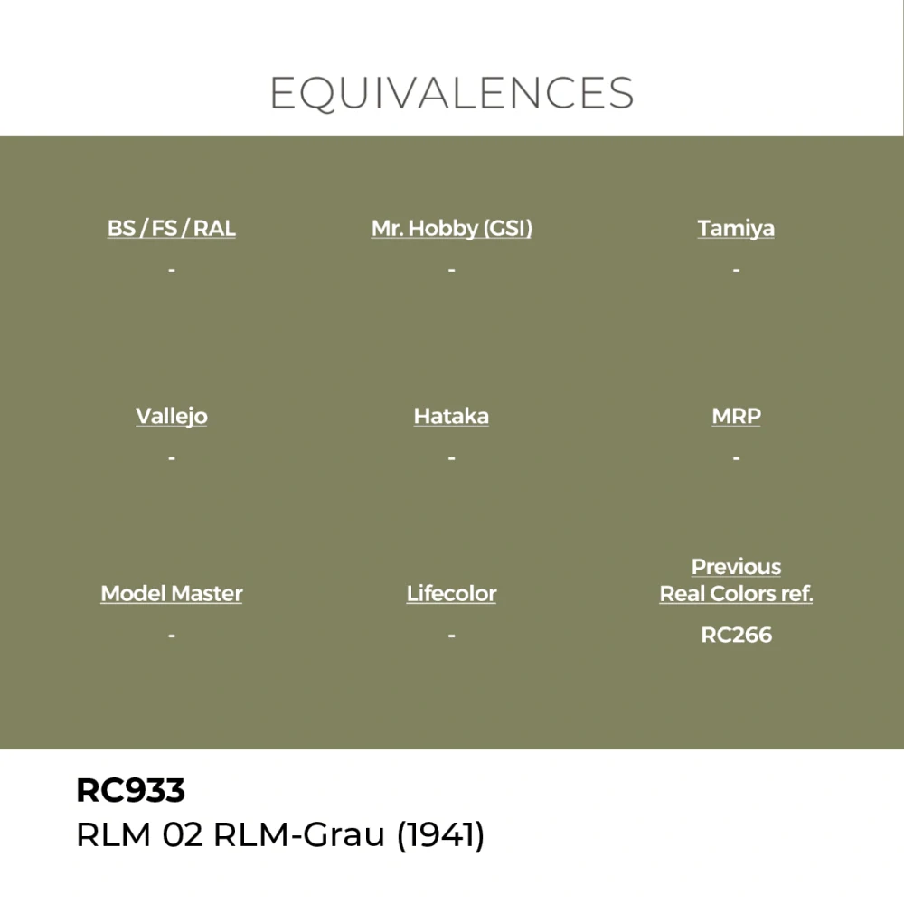 AK RC RLM 02 RLM-Grau (1941) / Šedá