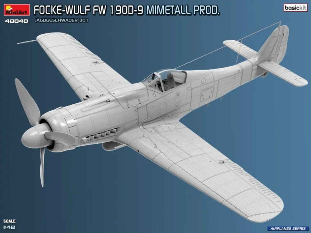 MiniArt FOCKE-WULF FW 190D-9. MIMETALL PROD. JAGDGESCHWADER 301. Basic Kit 1/48