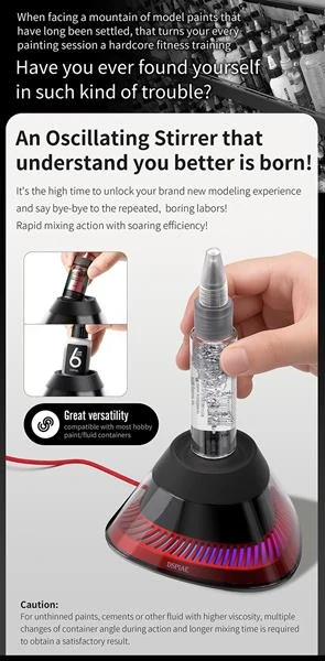 DSPIAE Portable Vibrating Paint Stirrer / Vibrační míchací stroj na barvy