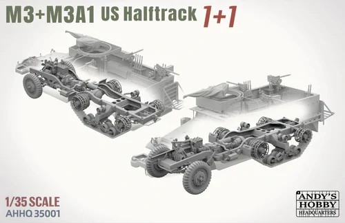 Andy's HHQ M3 / M3A1 U.S. WWII Halftrack DOUBLE COMBO 1/35 (Předobjednávka srpen)