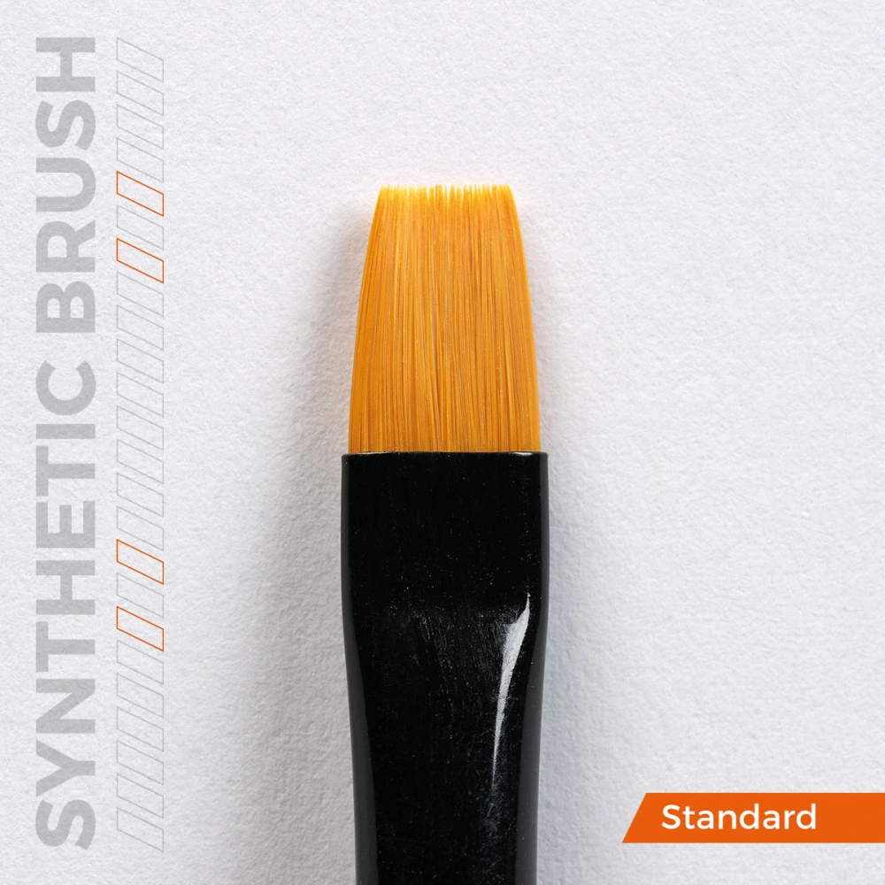 AK Synthetic brush - Flat 4 / Štětec plochý