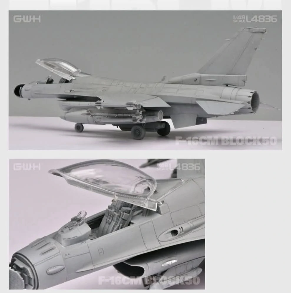 G.W.H USAF F-16CM Block 50 Fighting-Falcon Single-Seat Multirole Fighter 1/48 (Předobjednávka červen/červenec!)