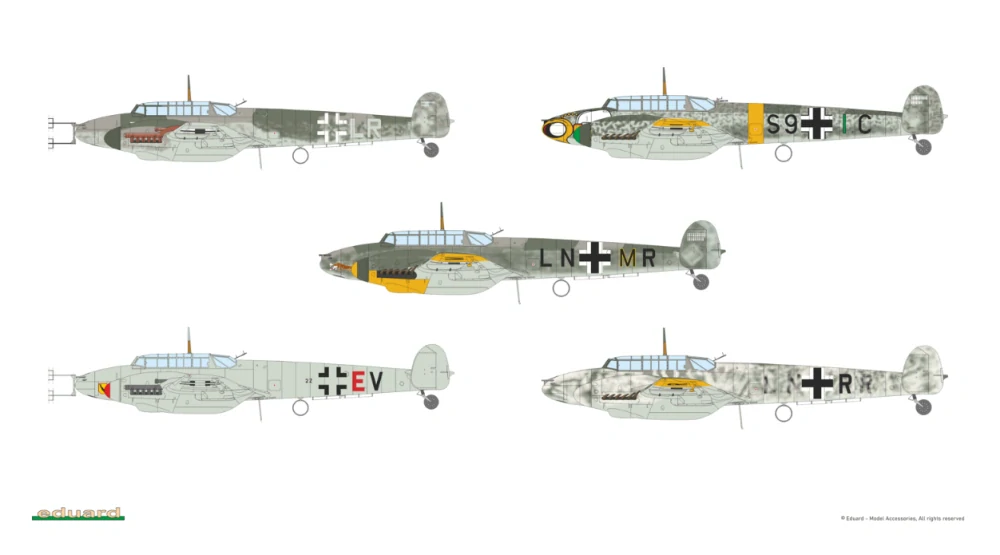 Eduard Bf 110F ProfiPACK 1/72 (Předobjednávka červen)