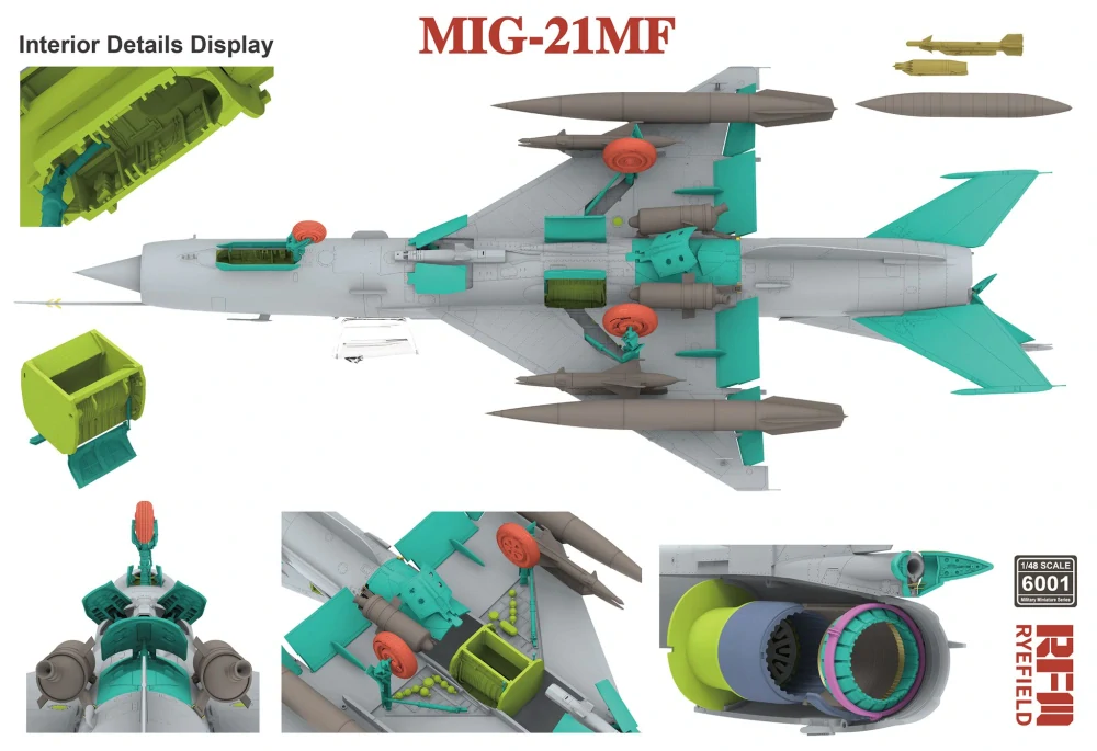 RFM Mig-21MF Fishbed J (ČR+SK) 1/48 (Předobjednávka srpen/září)