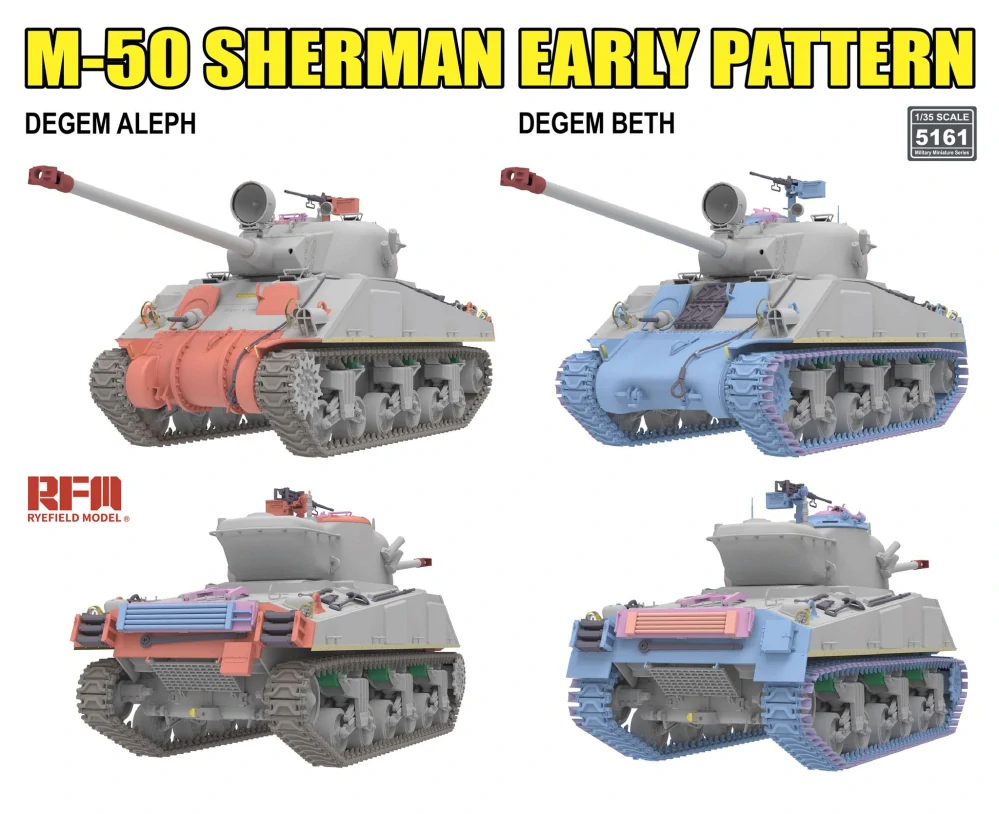 RFM M-50 Sherman Early Pattern 1/35 (Předobjednávka srpen/září)