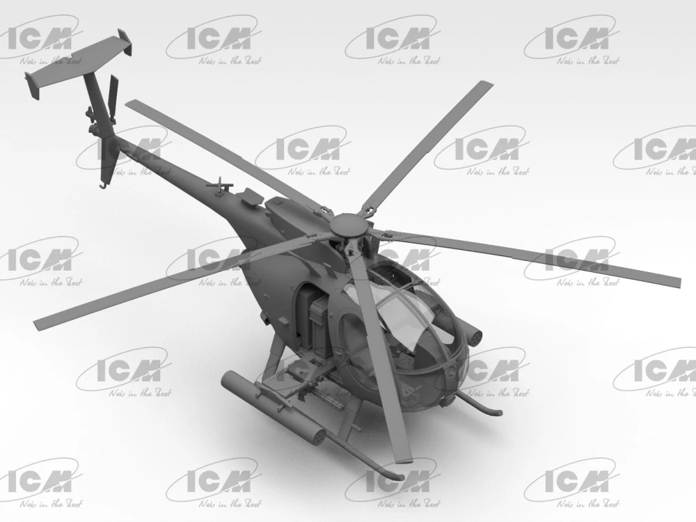 ICM AH-6J Little Bird - US Special Forces Attack Helicopter 1/48