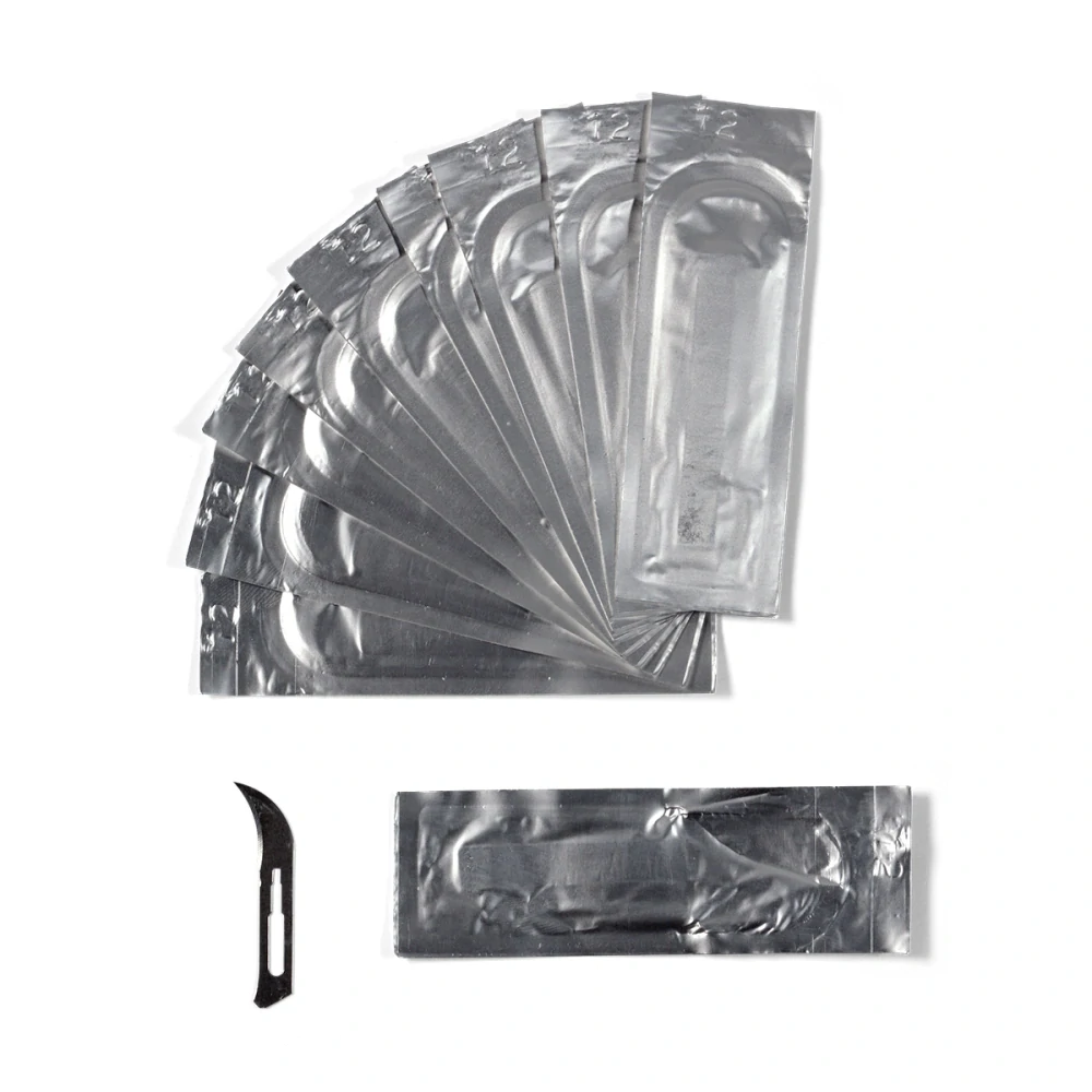 AK Concave Curved Blades for AK-9545 (10 Units) / Sada 10ks náhradních čepelí - Oblé špičaté
