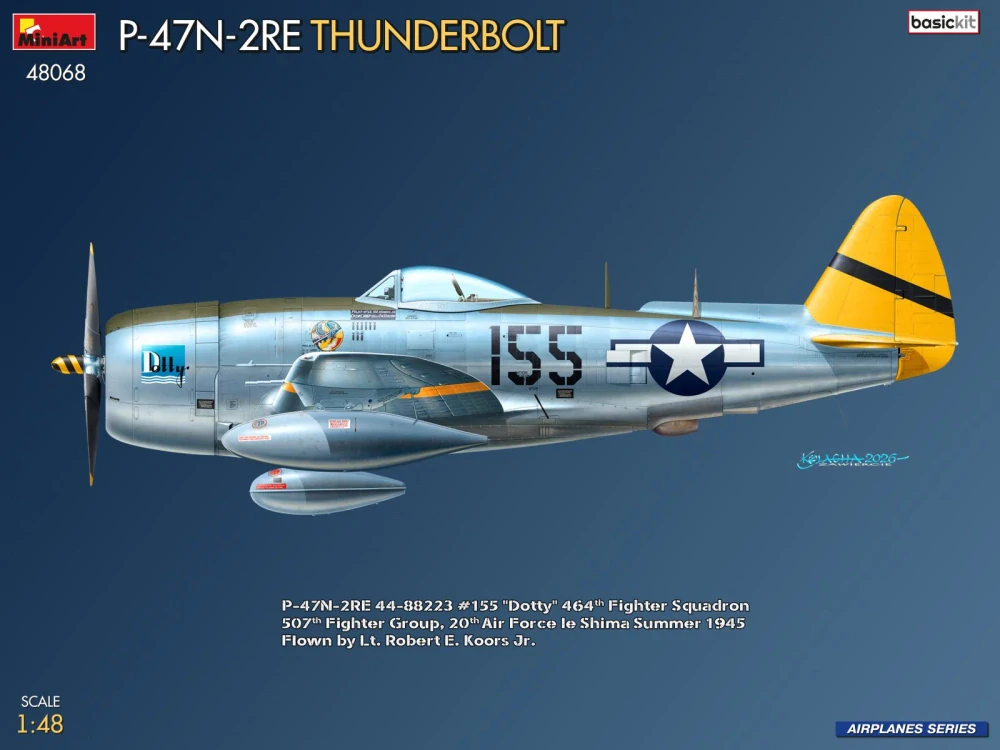 MiniArt P-47N-2RE Thunderbolt basic kit 1/48