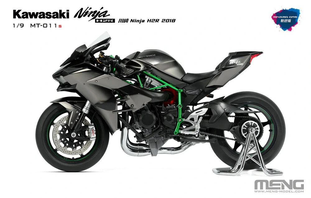 MENG Kawasaki Ninja H2R 2018 (Pre-colored Edition) 1/9 (Předobjednávka říjen)