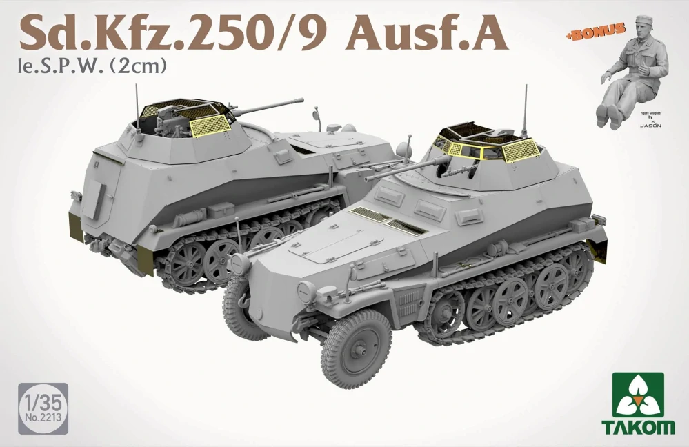Takom Sd.Kfz. 250/9 Ausf. A Ie. S.P.W (2cm) 1/35 (Předobjednávka listopad)