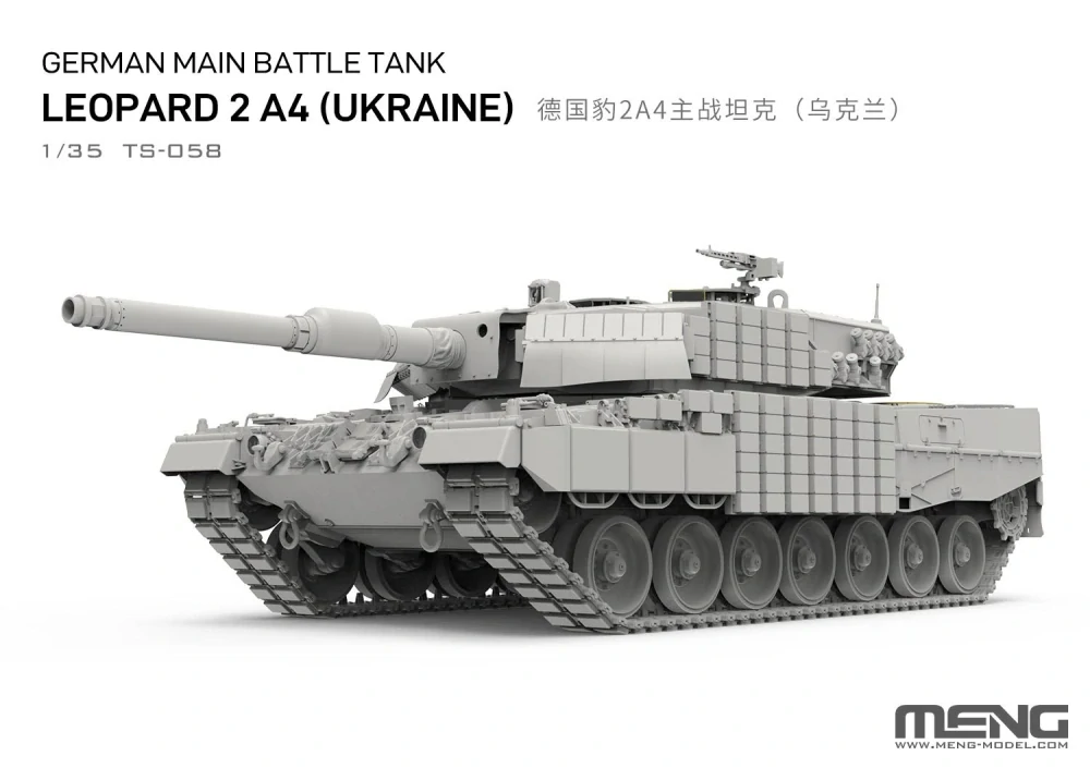 MENG German Main Battle Tank Leopard 2A4 (Ukraine) 1/35 (Předobjednávka říjen)