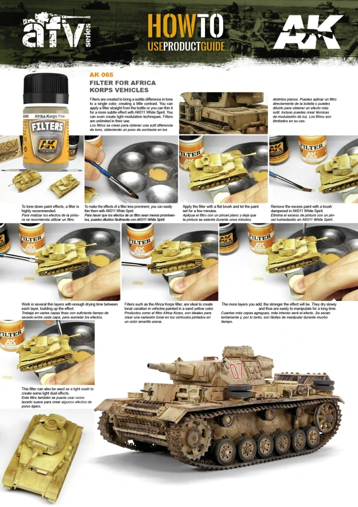 AK Light Brown for Desert yellow (Afrika Korps Filter) - 35ml