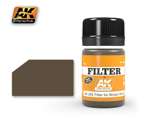 AK Red Brown Filter (Filter For Wood) - 35ml / Filter pro dřevo